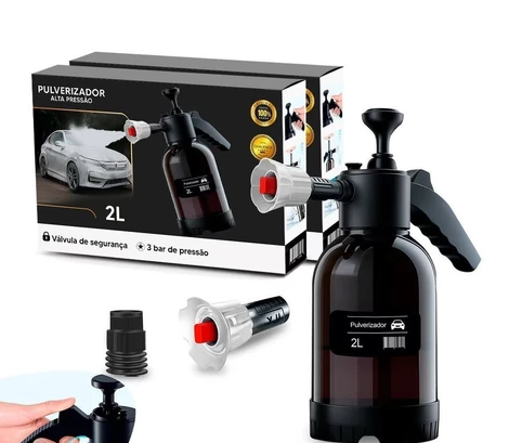 SnowFan - Pulverizador de Espuma Manual para Veículos [BÔNUS - 2x Bicos Extras]